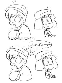 I had a dream about kyle flirting with cartman