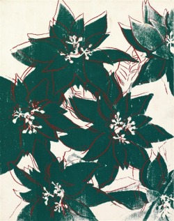 andywarhol-art: Poinsetta 1981 Andy Warhol  