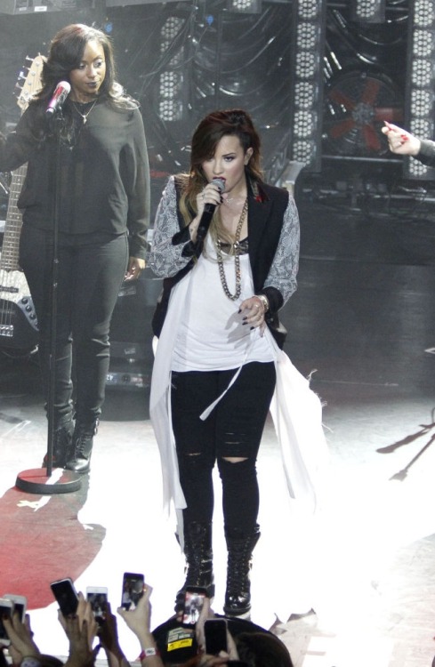 Demi performing at KOKO in London