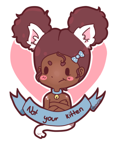 ddlgdoodles:  “I may be a kitten but I’m not your kitten.”Stray or owned, remember