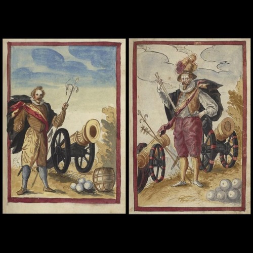 The gentlemen depicted here are Buchsenmaister, or cannon-masters, members of a distinguished guild 