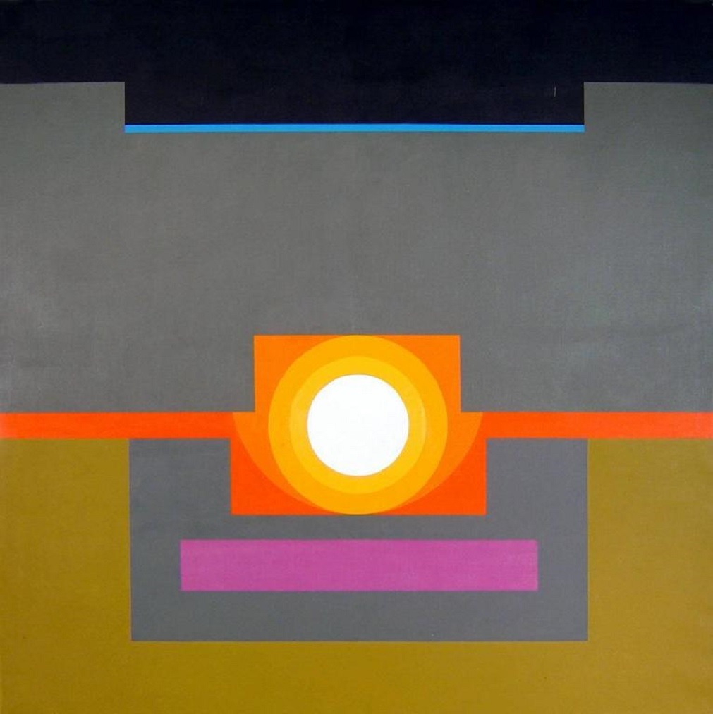 jareckiworld: James Koenig  -  Sun   (acrylic on canvas, 1970) 