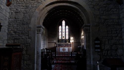 Inside Kirby Underdale Village Church, East Riding of Yorkshire, England.