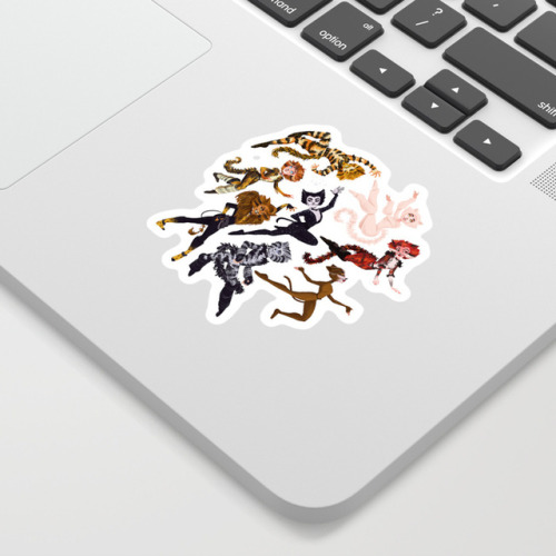 You guys! Society6 now has STICKERS! For today only, everything in the store is 20% off plus FREE sh