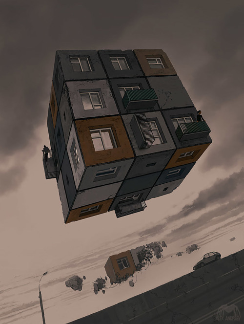this-is-cool:  The strange and surreal science fiction paintings of Alex Andreev