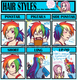 madame-fluttershy:  Hair Style Meme by HazuraSinner