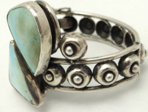 from the ebay listing: Here is a gorgeous bracelet from Talleres de Los Ballesteros.  At it’s 