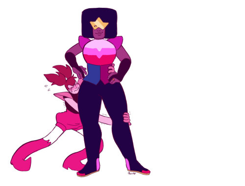 i know this directly goes against canon because spinel has effortlessly picked garnet up like 3 time