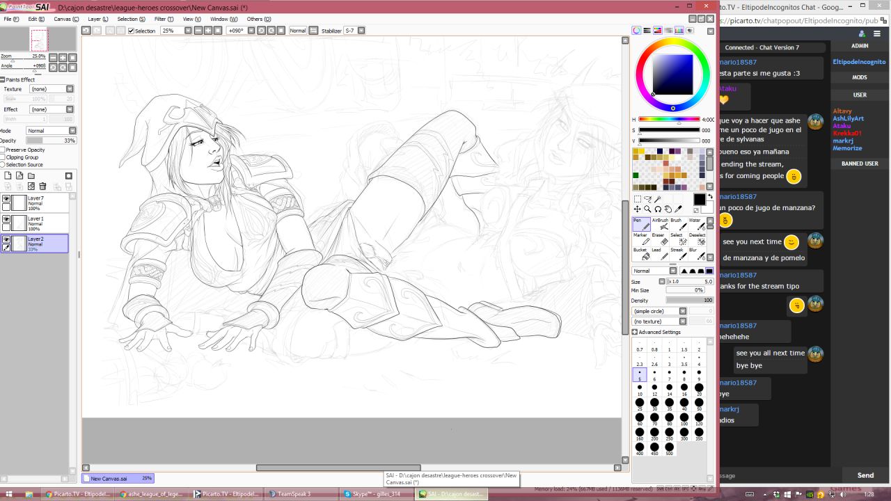 eltipodeincognito:  Ashe lined, i’ll try to finish Sylvanas tomorrow. Thanks for