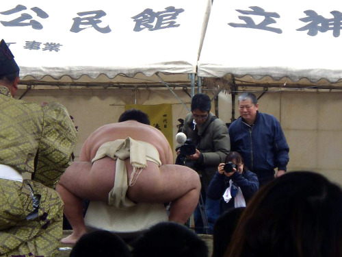 稚児土俵入り - 古仁屋, 瀬戸内, 奄美大島, 鹿児島Baby sumo ring debut ceremony - Koniya, Setouchi, Amami Ōshima, Kagoshim