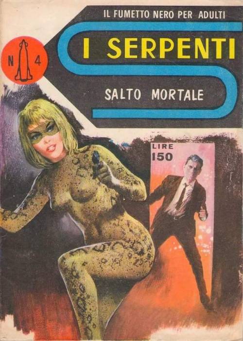 I Serpenti “the snakes”(Italian Noir Comics) 1967-68Cover by Carlo Jacono