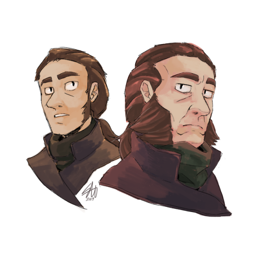 lesmiserablesproject: Cleaned up an old sketch. I used a yellow base for young javert, and a red one