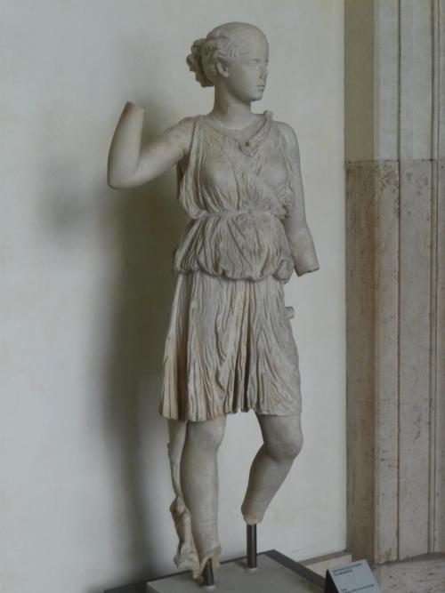 A statue of young girl dressed as ArtemisOstia Antica, 1st century ADPalazzo Massimo, Rome 