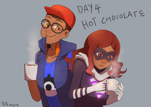 yiprincessart:Akumatized or not, there’s always time to enjoy a cup of hot chocolate! ;)Day 4 of @dj