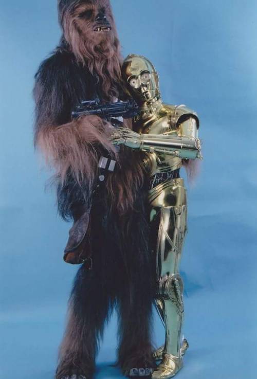 retrostarwarsstrikesback: Chewbacca, C3PO publicity still retrostarwarsstrikesback This looks like a