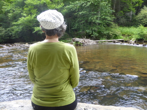 Appalachia Blue Ridge Parkway - feet in the stream. Photo credit R. Michael Fisher