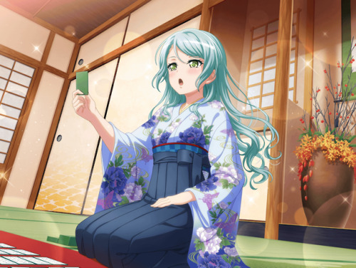 Charmed Garuta - Gacha Update 09/20The event Gacha, featuring Aya, Sayo, and Kanon as Pure / Green, 