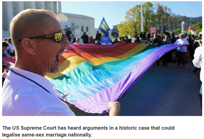 dr0pkiick:  piplump:  If the majority of the US Supreme Court say yes, same sex marriage