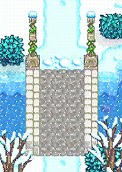 ladyennefers:stardew valley in the winter ☃️❄️