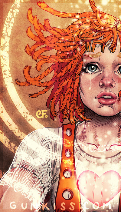 gunkiss:  Preview of my Fifth Element Book Illustrations. Did my second pic  from