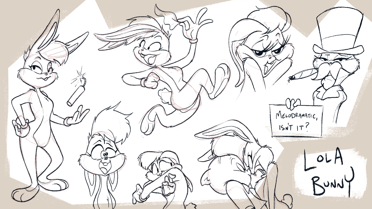 Wanted to draw some Lola as a bit more of an actual Looney Tune. The important thing with each character is to find the 