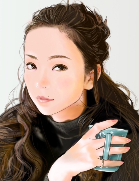 似顔絵安室奈美恵さん 似顔絵 イラスト イラストレーション 歌手 ダンサー 安室奈美恵 引退 Caricature Illustration Portrait I Like Likeness Terarin08