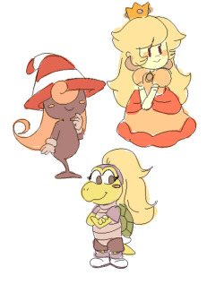 mooseman-draws:misc paper mario characters