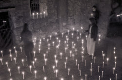 thinkingimages: 19 July - 7 September 1974. Installation by Steve Whitacre entitled Scottish Metaphor, at Stirling Castle. Edinburgh Arts 1974 