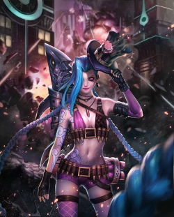 league-of-legends-sexy-girls:  Jinx 