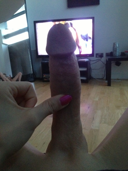 do-you-want-her-cock:  Christina’s beautifully huge cock! Cum and follow me!Do