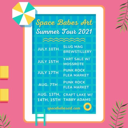 Space Babes Summer Tour! ✨ Come hang out with me and my friends! Which dates will I see you at??? #