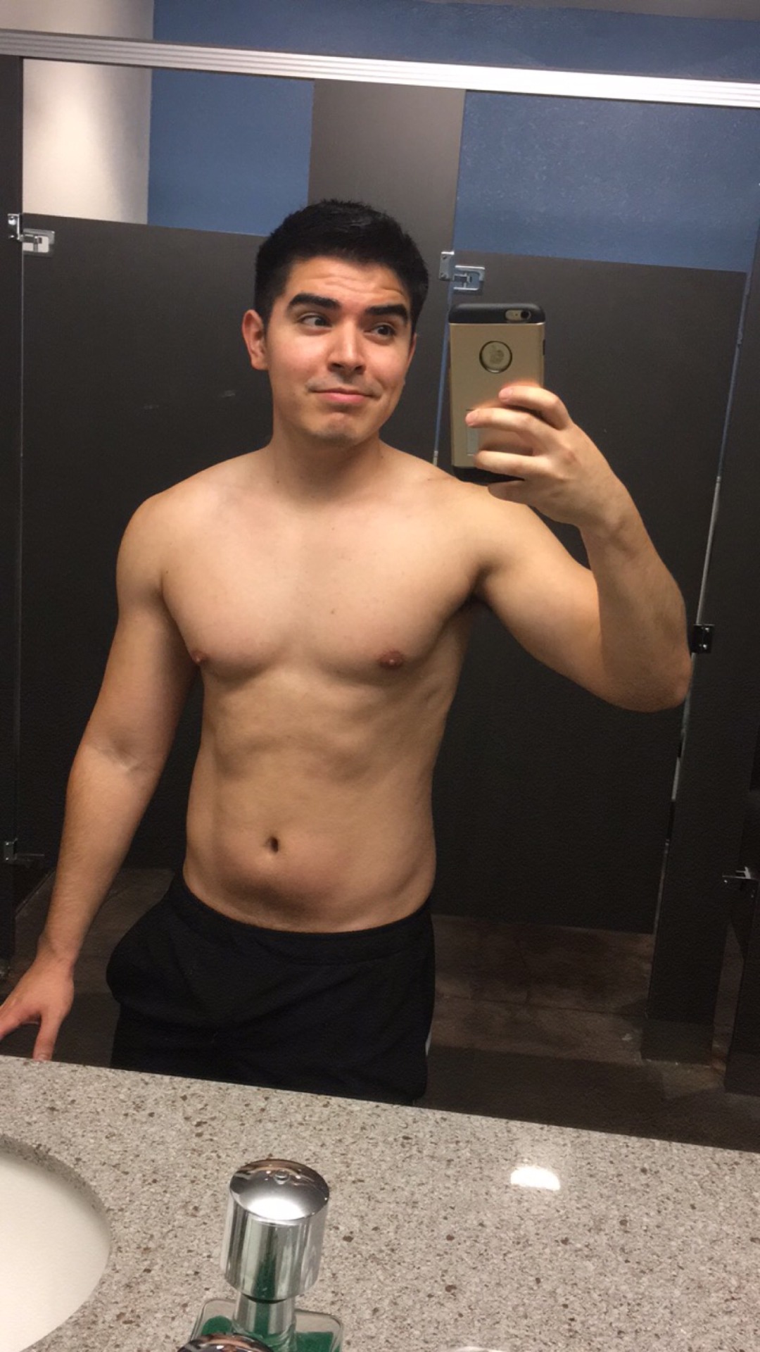 gayawkwardmexicanman:  Shoulder day. Week 1 complete! 