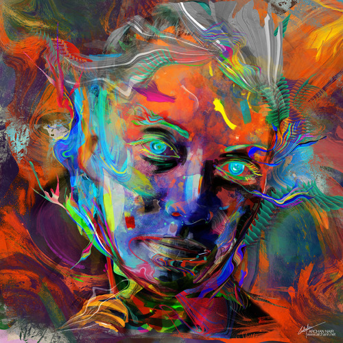 archann:  Archan Nair - New Artwork titled “ Luminescent“ Website // Face