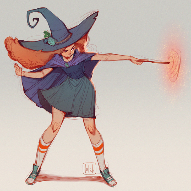 loish: A witch that I drew during a workshop that I gave a few weeks ago :) we chose