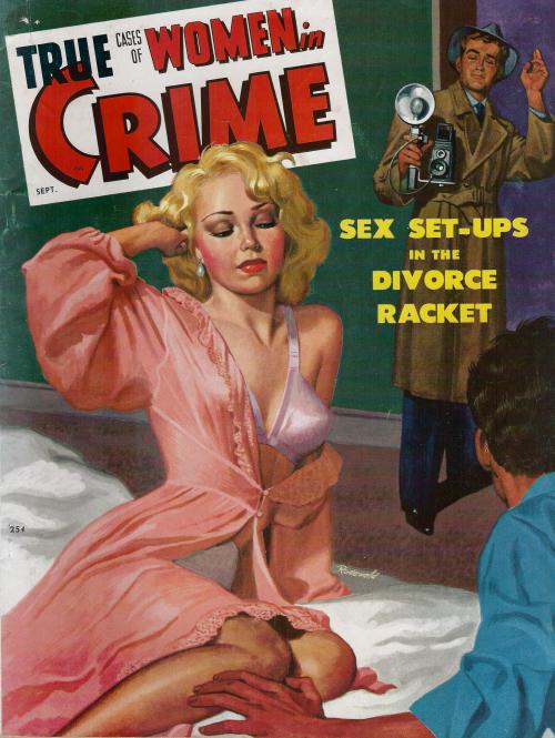 seattlemysterybooks: sweetheartsinner August 1949 issue cover art by Fred Charles Rodewald Seattle M