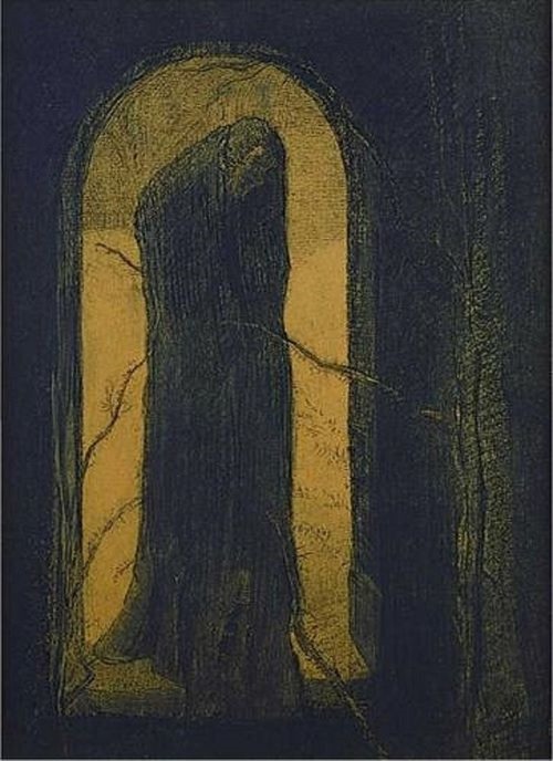 silenceforthesoul:Odilon Redon - La Douleur, 1893