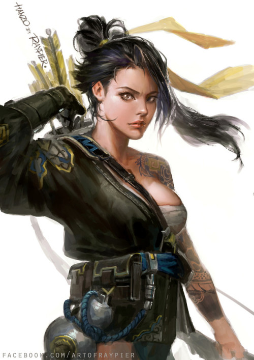 Hanzo Shimada ver.girl Raypier P https://www.artstation.com/artwork/506J1