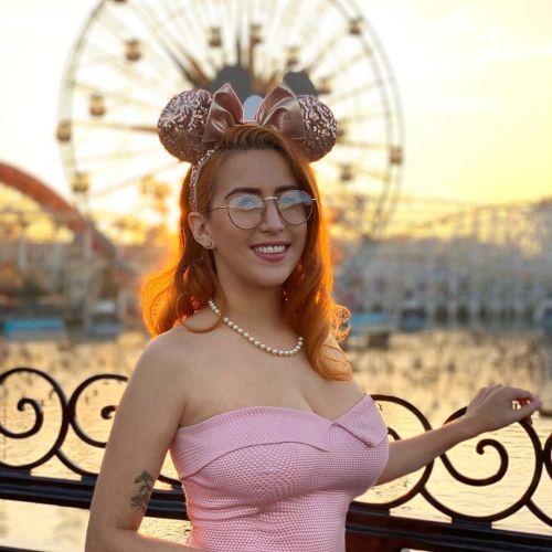 Lorraine goes to Disneyland on her way to the Enchantment Under the Sea Dance (at Disneyland/California Adventure) https://www.instagram.com/p/B4yhXE6gudF/?igshid=8o2d6co9kxra