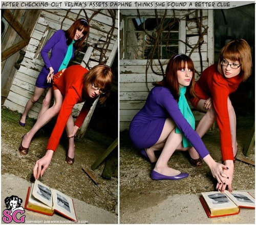 geekandgamerchicks:  Keely & Elsie Suicide as Daphne and Velma  