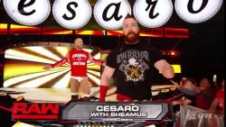 lovedeidrelove:  Sheamus being all cute and ignoring Cesaro. 