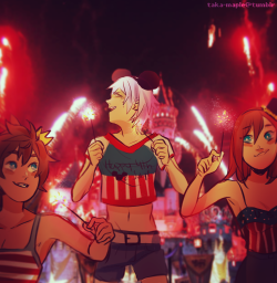 taka-maple:  riku doesnt like loud fireworks