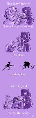 beckyhop:  SO, AMETHYST FANS. You still reeling from “On the Run”? How ‘bout I add a Lilo and Stitch quote to those emotions?(image turned out smaller than expected when I uploaded it, not sure why)