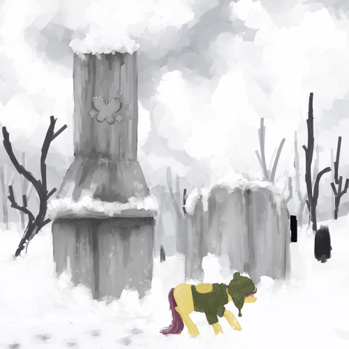 celestiawept2:  celestiawept2:  and underage horses, underwater in their heartsbeating in the cemetery snow, by hedge and sedge  remember when i drew stuff like this