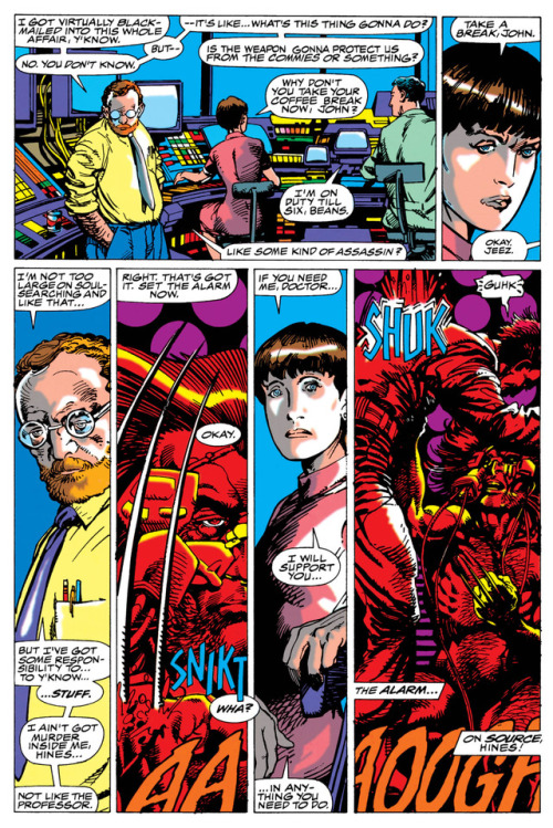 Original and final pages by Barry Windsor-Smith from “Weapon X,” published in Marvel Comics Presents