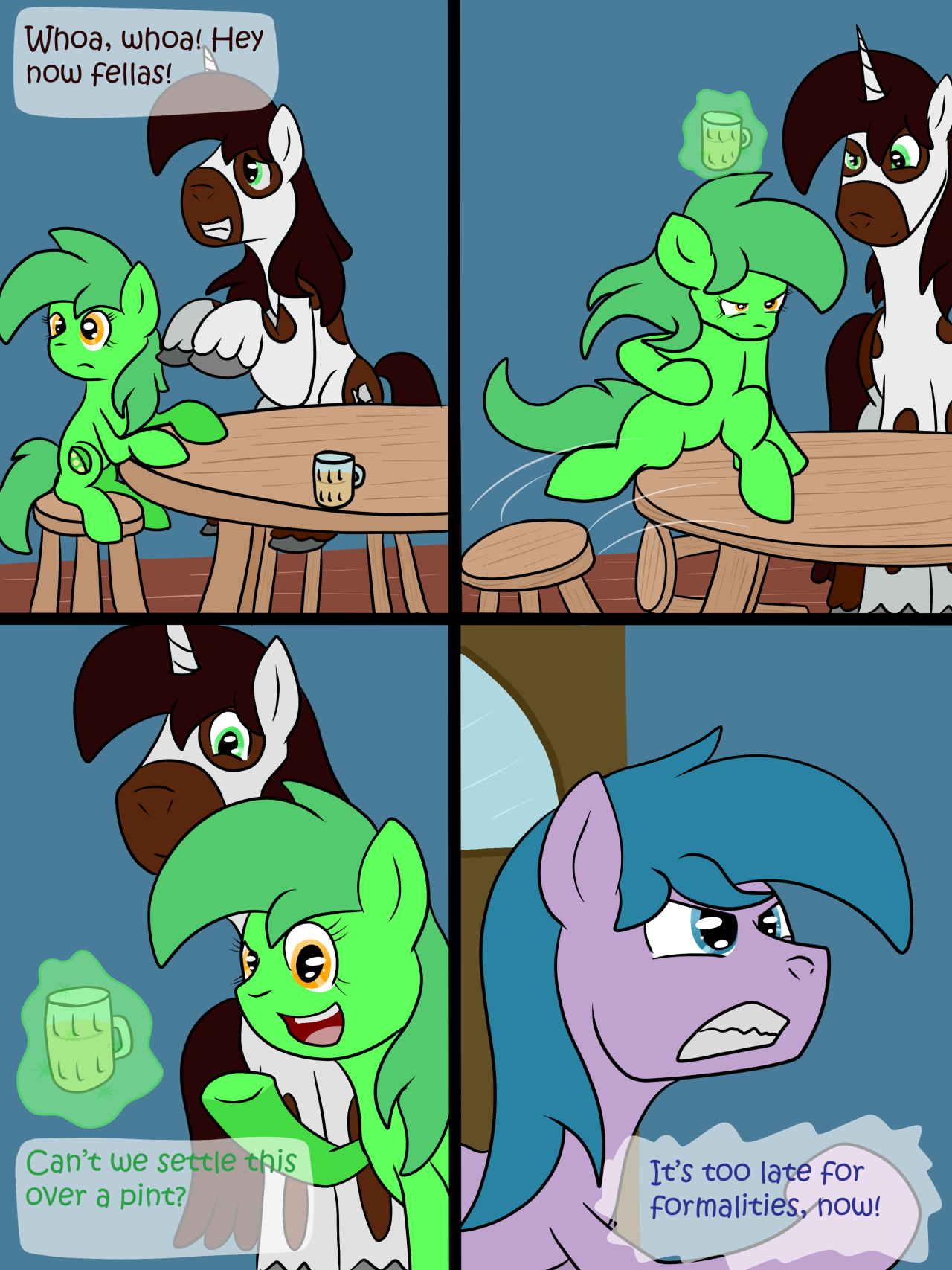 kappathekirin:askchicpea:ask-mack-ponyville-blacksmith:We’ll show these sissies