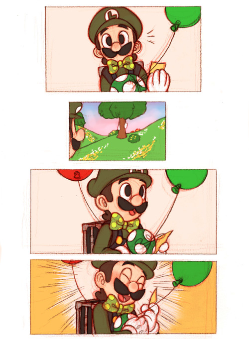 sinryuso-deer: Luigi’s Balloon That’s some brotherly love right thERE &lt;3 Als