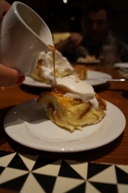 ‘Ohana Bread Pudding with Ice Cream and Caramel Banana Sauce & Birthday Cupcake'Ohana at D