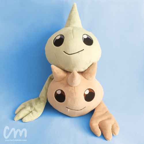 Life size Zerimon and Conomon plushes join the party!They are each 7&quot; tall excluding the horns.