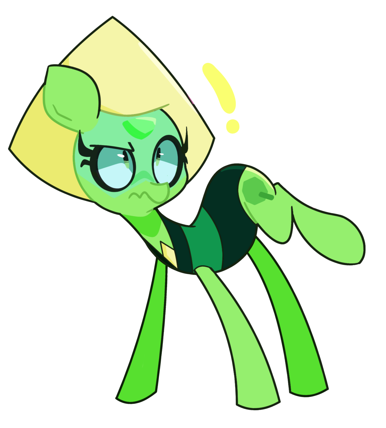 ponidoodles:  Peridot Pony! 