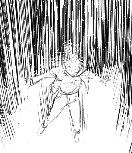 feriowind: still working on comic, here are crops from all pages ive finished inking so far….